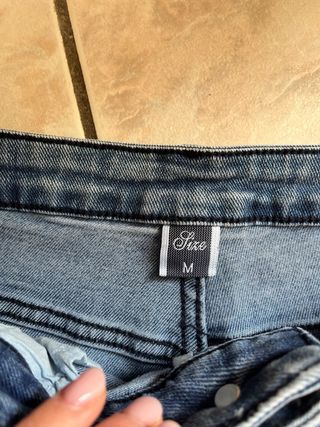 Completo: Blazer nero 100% lana, jeans blu M