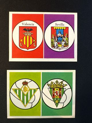 8 cromos Fútbol año 1971 edición Ruiz Romero