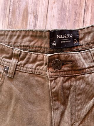 Bermudas Pull&Bear Marrón Talla L