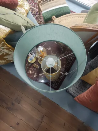 Lámpara de mesa tela 40x53cm