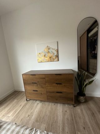 Cómoda Roble Oscuro 6 Cajones