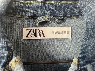Cazadora vaquera Zara Talla L
