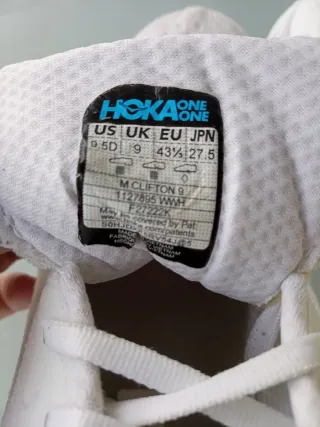 Hoka Clifton 9 Blancas