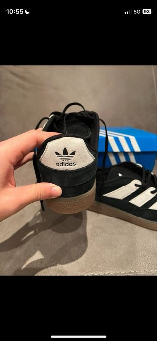 Zapatillas Adidas Handball Negras y Blancas