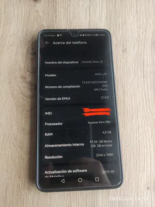 Huawei Mate 20 Caja y Funda Negra