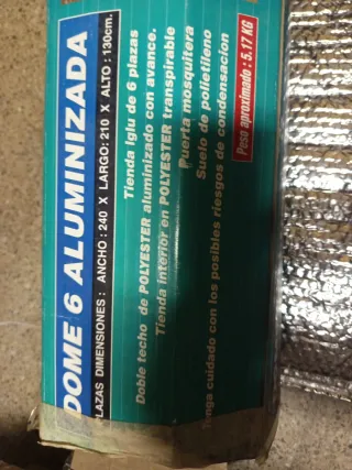 Tienda de campaña 6 plazas