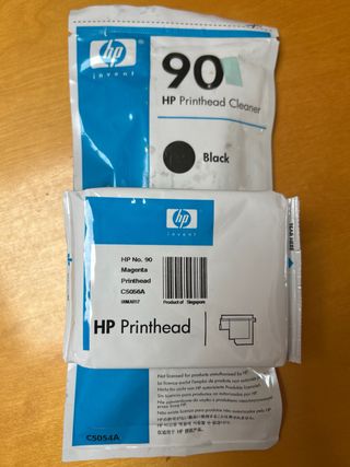 HP 90 Limpiador + Cabezal Cyan, Yellow, Black