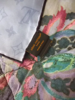Foulard Louis Vuitton Blu/Viola