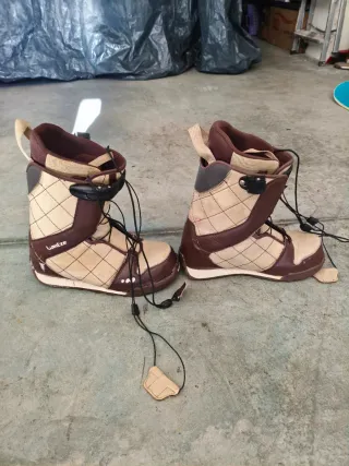 Tabla Snowboard, botas y gafas