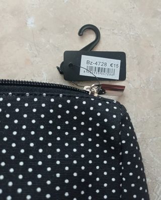 Neceser Benzi Negro con Lunares Blancos - Nuevo