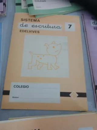 Sistema de escritura Edelvives 1-4-5-6-7-9-11