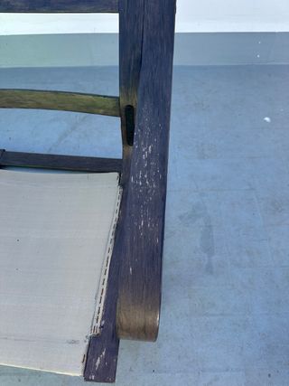 Silla de jardín madera y tela