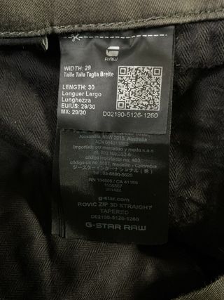 Pantalón cargo de hombre de G-Star Raw (W29/L30)