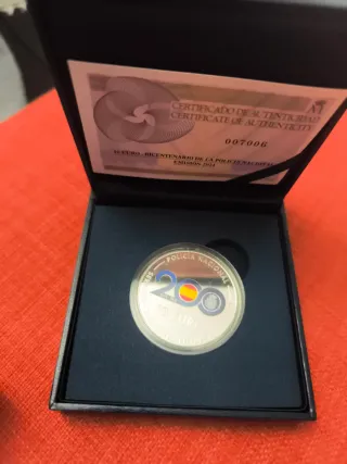 Moneda 10€ Plata Policía Nacional 200 Años