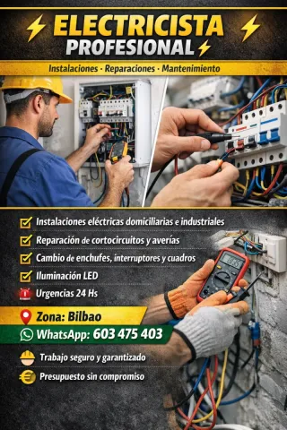 Electricista a tu disposición