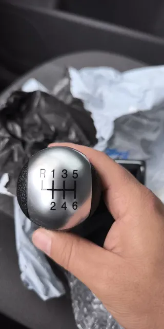 Perilla cambio coche más funda 6 velocidades