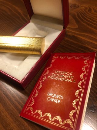 Accendino Cartier Placcato Oro