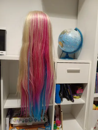 Cabeza peluquería y maquillaje giratoria.