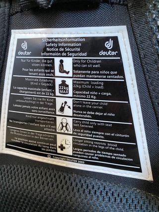 Mochila Deuter Porta Bebés Montaña