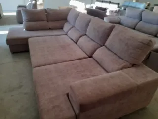 Sofá Cama Chaiselongue XXL Rosa