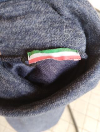 Abito collo alto blu melange taglia S