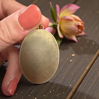 Ciondolo antico micromosaico floreale oro