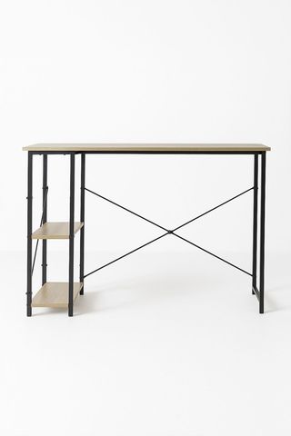 Escritorio de esquina madera y metal