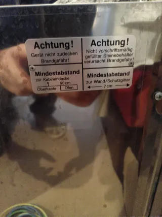 Calentador Sauna Eléctrico Acero Inoxidable Lang's