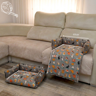 Cama mediana multiusos para mascotas. Yoga