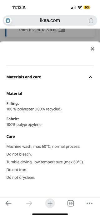 2 Almohadas Blancas Sköldblad de Ikea 50 x 60 cm