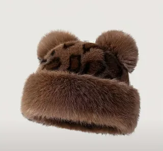 Sombrero piel sintética mujer orejas