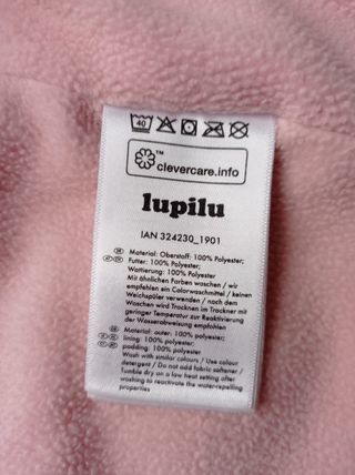 Abrigo acolchado Lupilu rosa T116