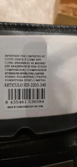 Cartera de piel para hombre