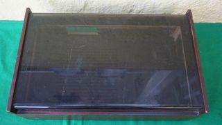 Caja para decoración y alfombrilla tocadiscos leer