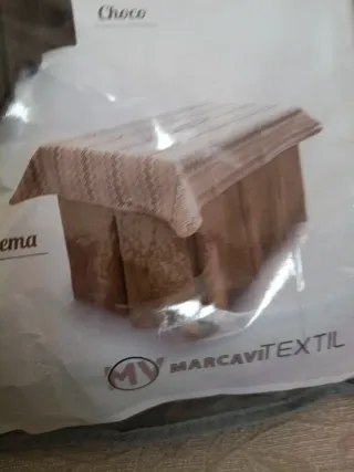 Ropa de mesa camilla rectangular gris