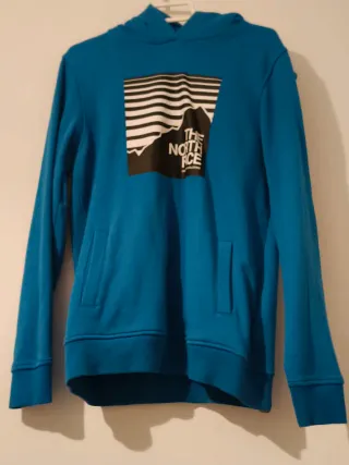 Sudadera The North Face azul con capucha