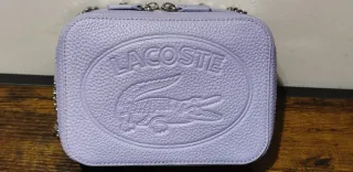 Borsa Lacoste Pelle lilla Croco Crew