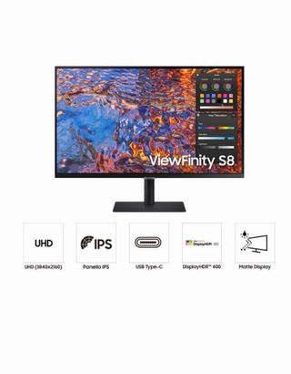 Monitor Samsung UHD S8 27 HDMI USB-C