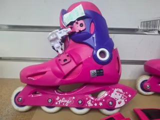 Conjunto Patines y Protección Infantil Rosa