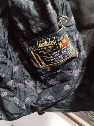 Chaqueta Cuero Negra Hombre