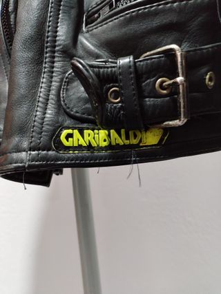 Chaqueta Cuero Negra Hombre