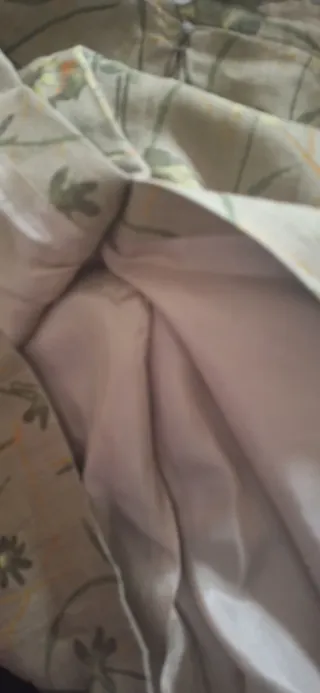 Gonna Lino Floreale Beige