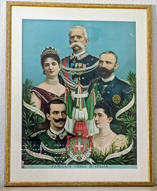 Reproducción antigua Familia Real Italiana