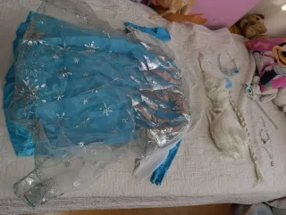 Disfraz Elsa Frozen Talla 10 años / 140 cm.
