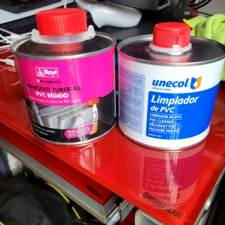 Adhesivo y Limpiador PVC Rayt y unecol