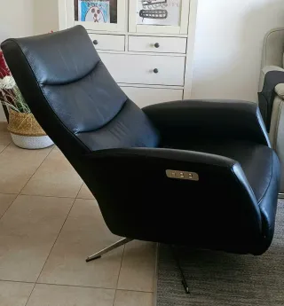 Sillón Relax Piel eléctrico 2 motores