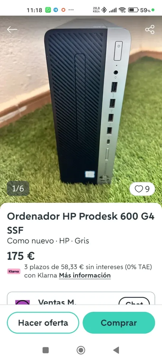 HP ProDesk 600 G4 i5 8ª Gen afbeelding 4