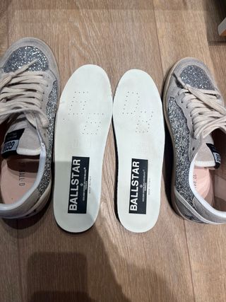 Golden Goose Ball Star Glitter Gris