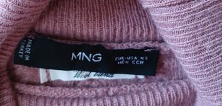 Jersey rosa trenzado de Mango