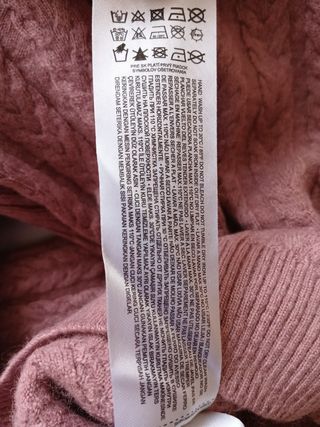 Jersey rosa trenzado de Mango